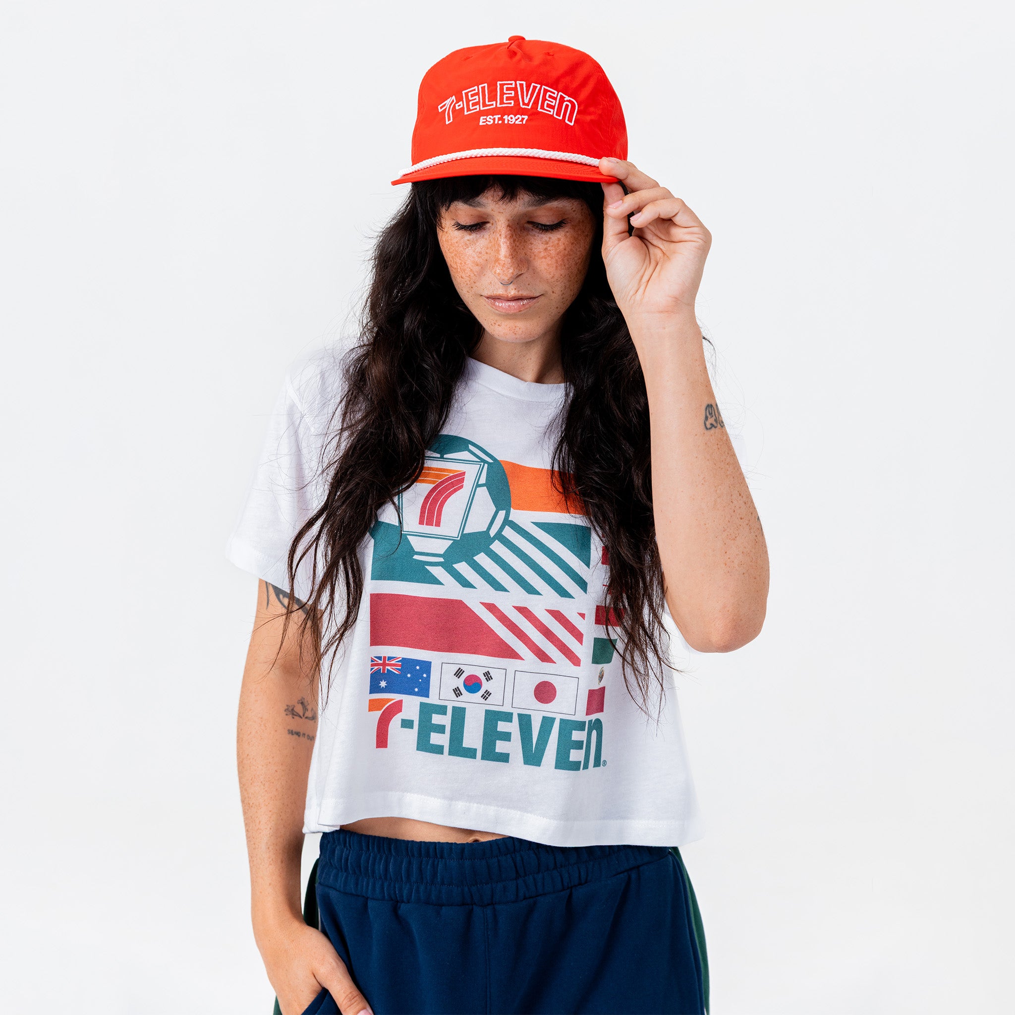 7-Eleven Outlined Rope Hat Navy