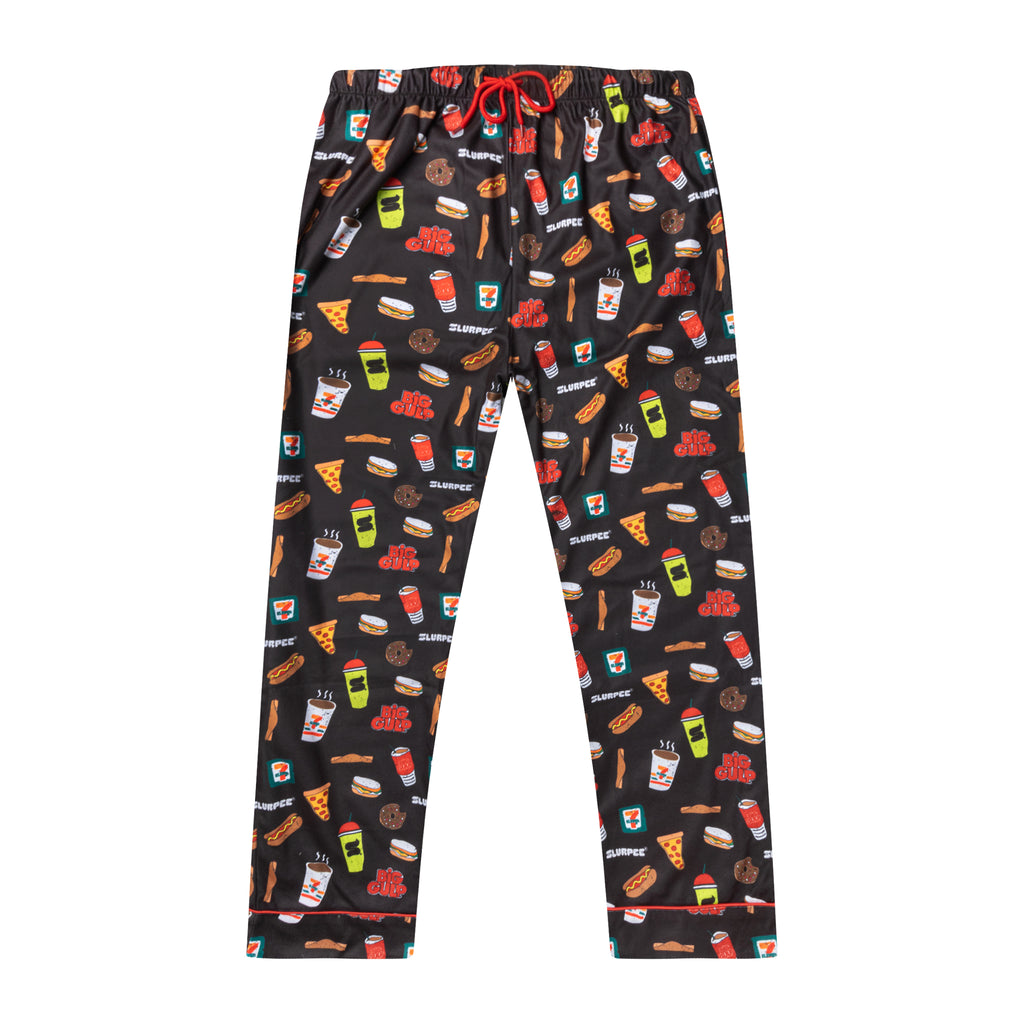 7-Eleven snack print pajama pants