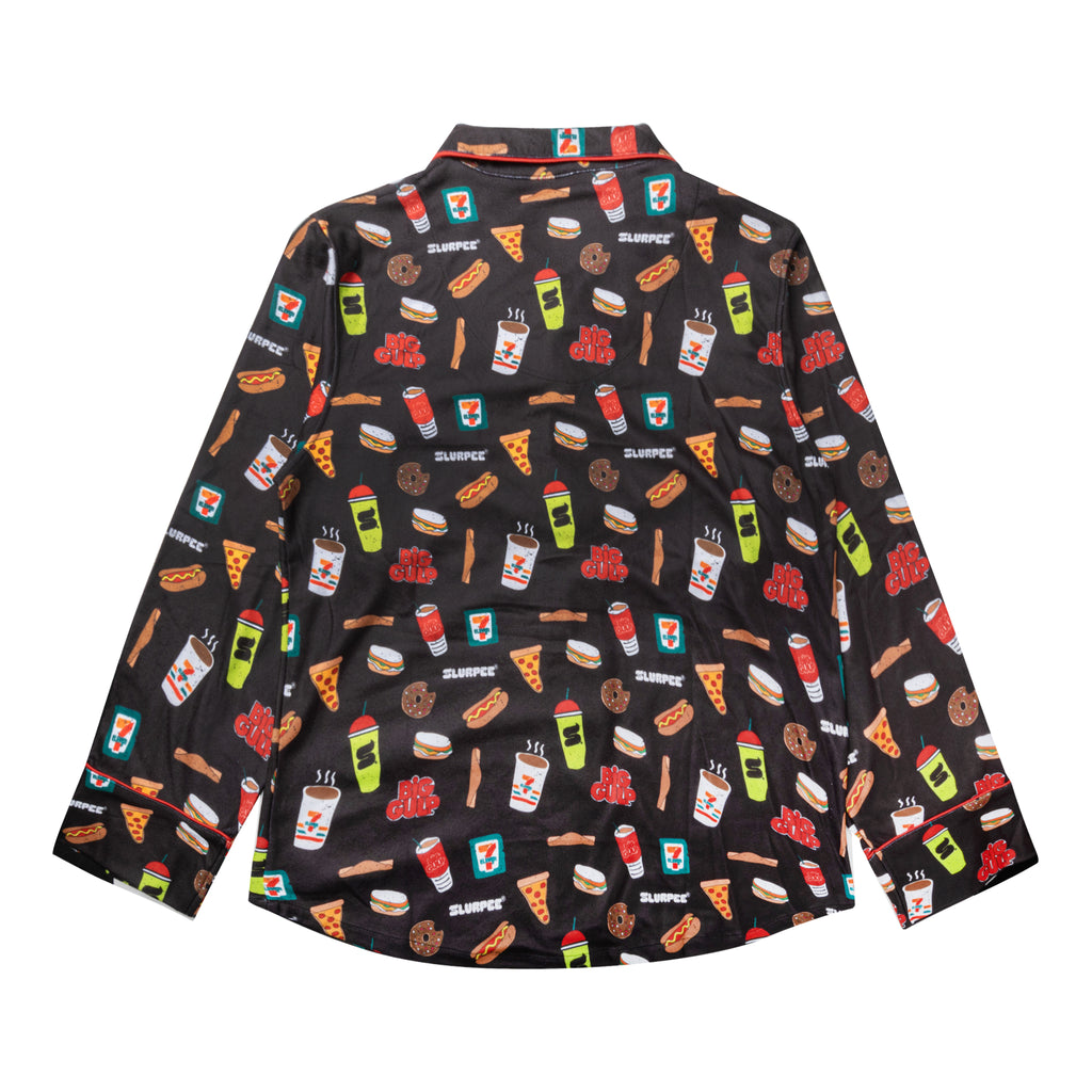 7-Eleven snack print pajama shirt