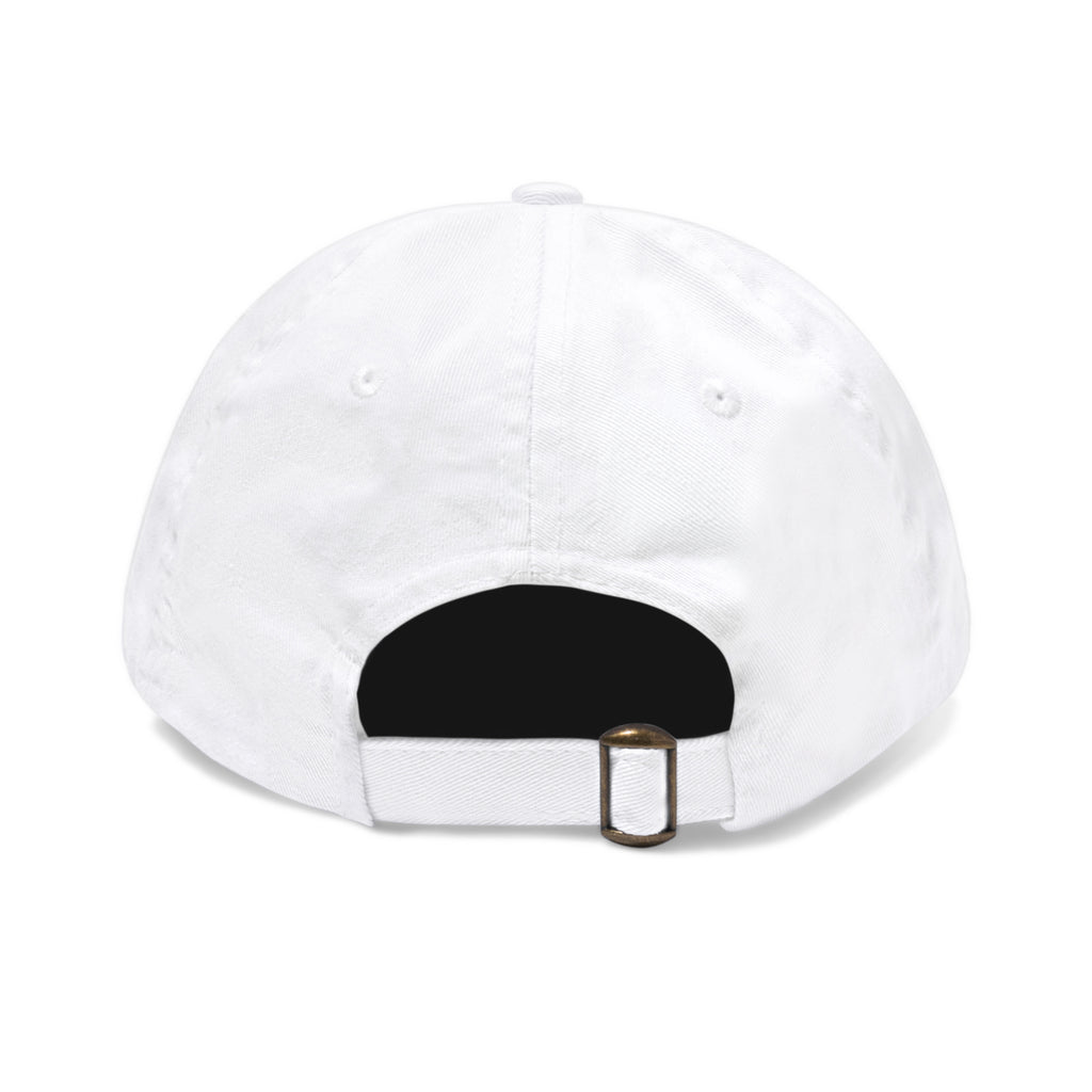 Back of white dad hat - blank