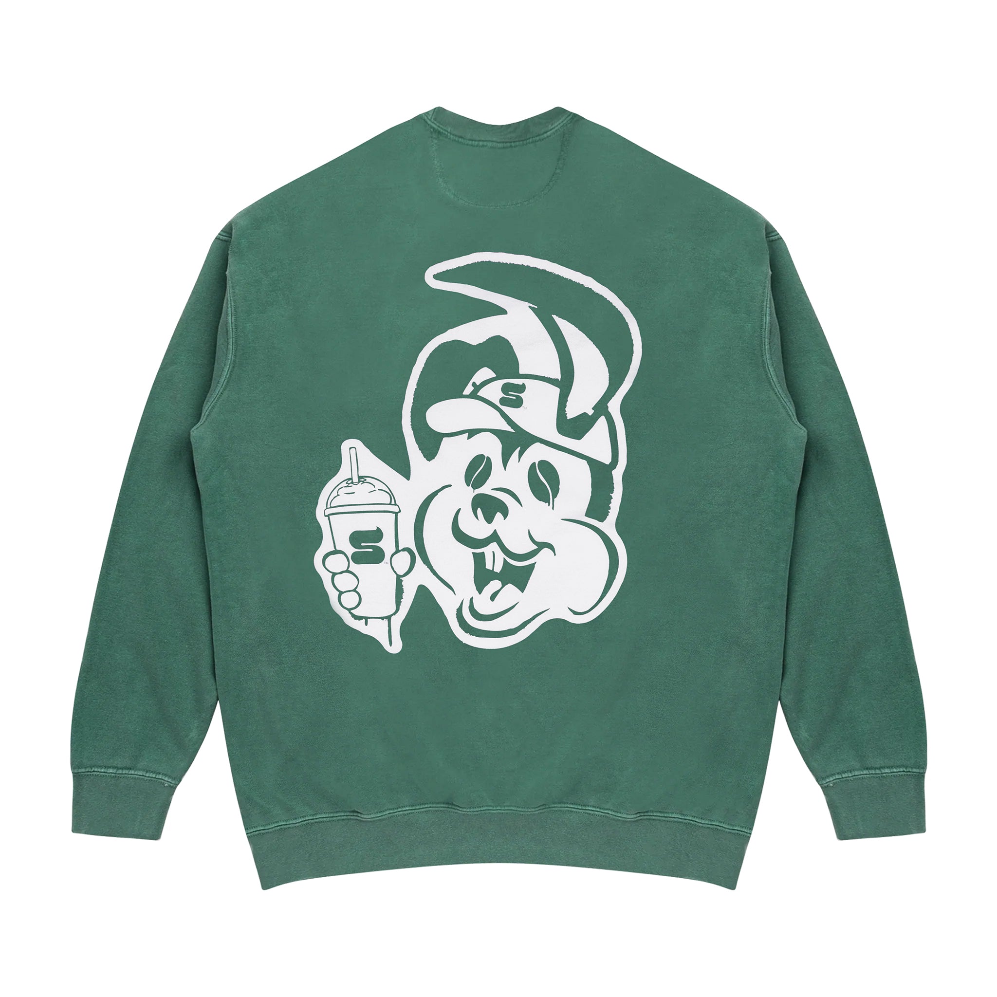 Slurpee® x Punk Bunny™ Crest Washed Crewneck
