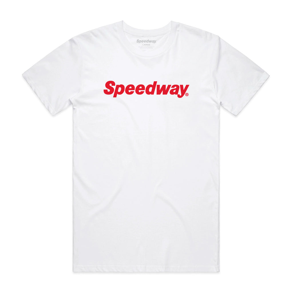 T-shirt with a Speedway logo