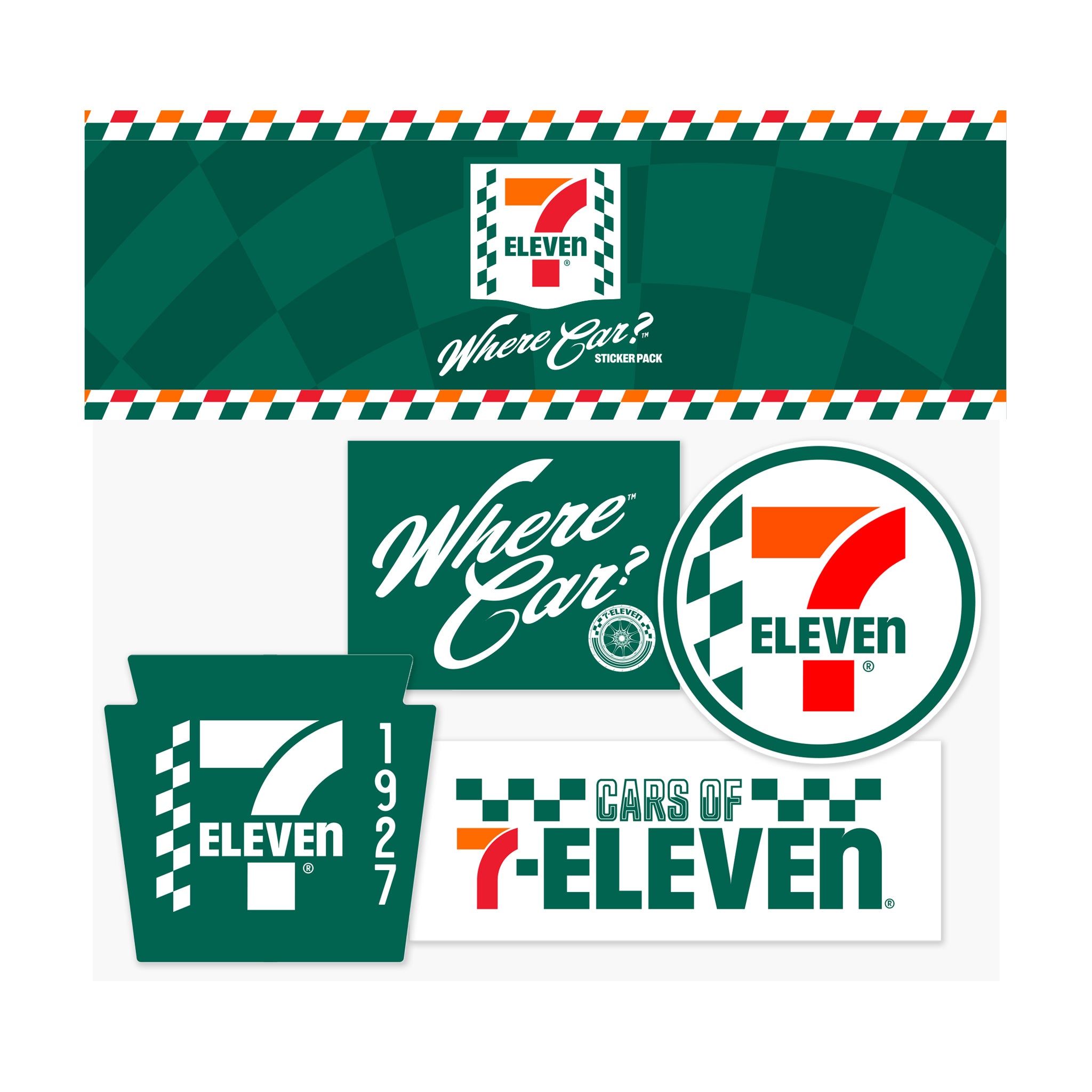Cars of 7-Eleven™ Sticker Pack