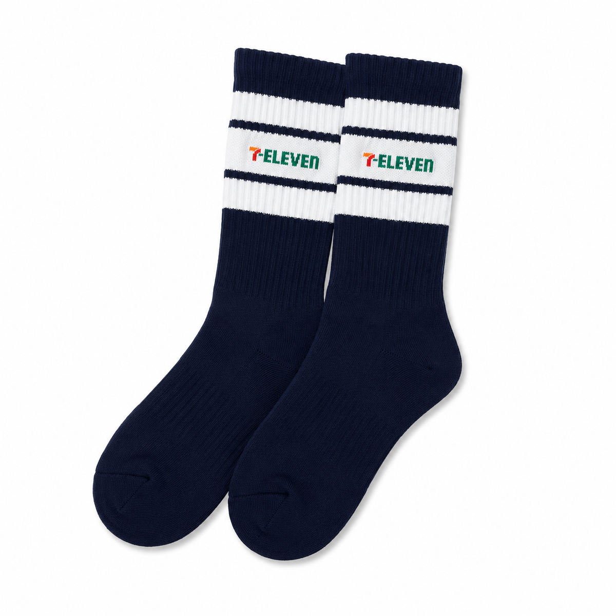 7-Eleven® Striped Embroidered Socks – 7Collection™