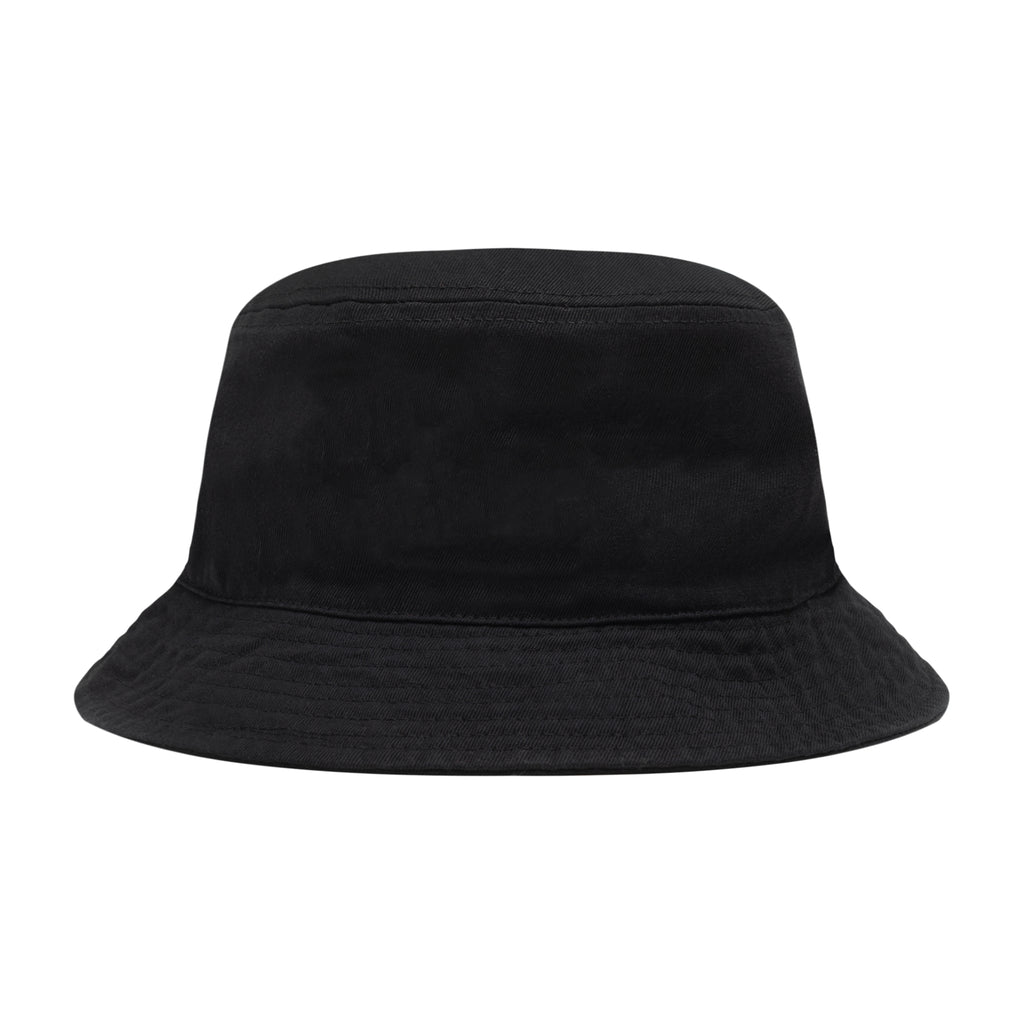 Blank back of black 7-Eleven bucket hat.