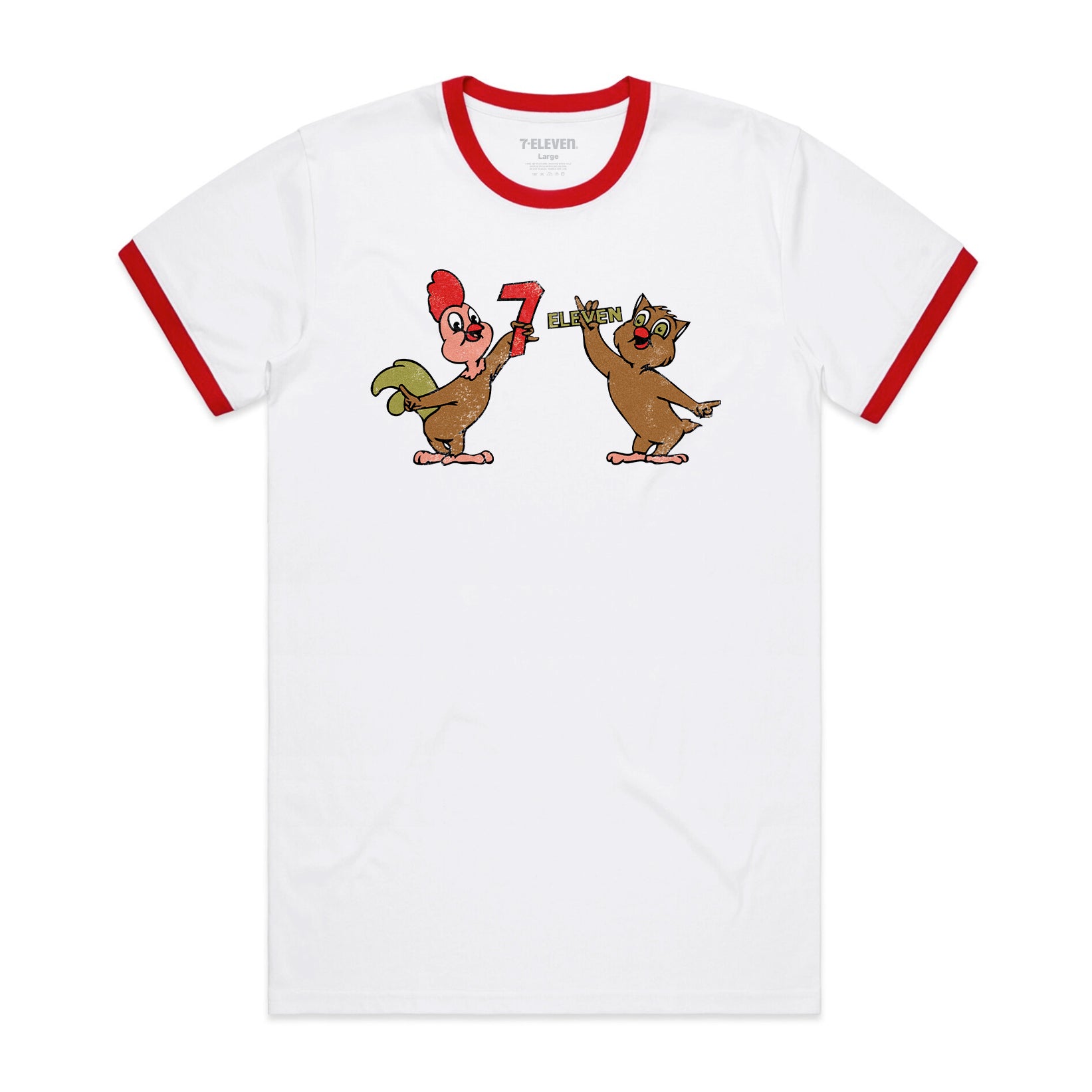 7 Eleven Throwback Rooster Owl Tee